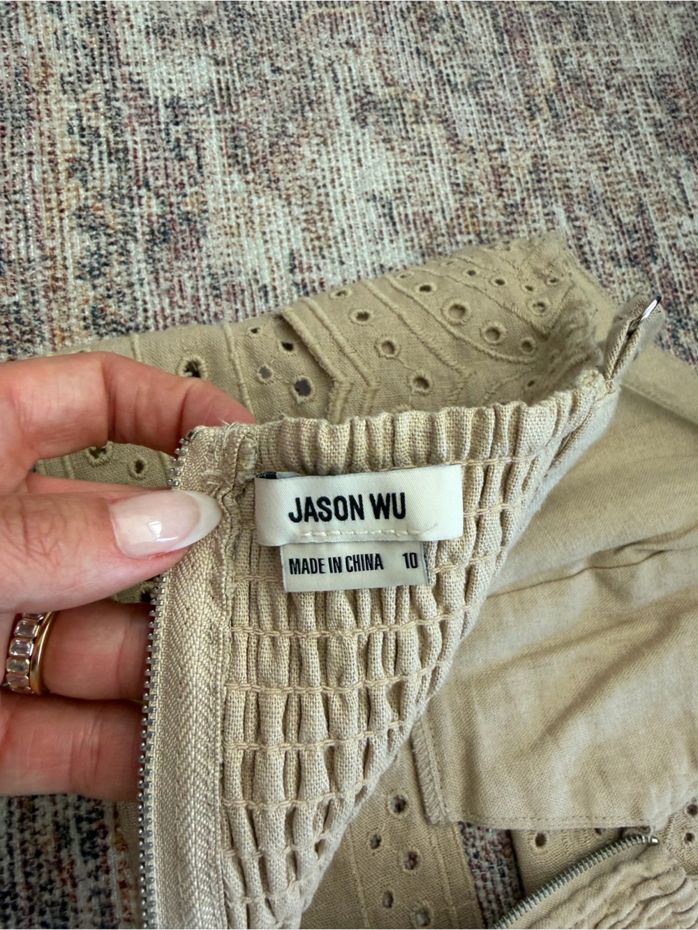 Jason Wu Linen Ruffle Embellishment Two Piece Set - Picture 12 of 13